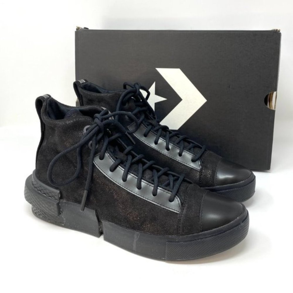 💖MEGA SALE💖Converse 169459C ALL STAR DISRUPT CX High Suede Canvas Black Women - Picture 11 of 13